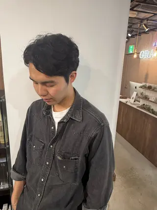 パーマ メンズ 篠田 舞のヘアスタイル