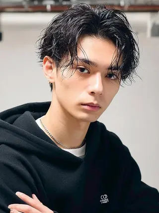パーマ メンズ 西 優衣奈のヘアスタイル