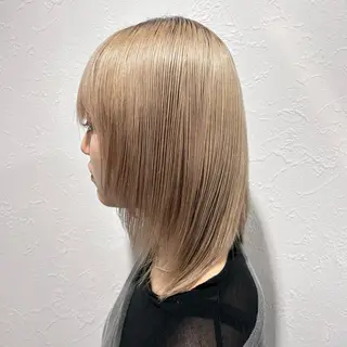 ミディアム キッズ 艶カラー/レイヤー /メンズ/マツエクのヘアスタイル