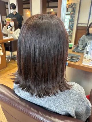 セミロング カラー 🍏笹岡 咲彩🍏のヘアスタイル