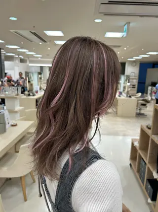 💜暖色系カラー/ ブリーチカラー💜のヘアスタイル
