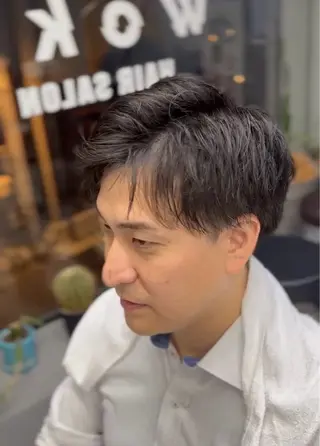 ショート パーマ メンズ メンズ専門サロン wokeのヘアスタイル