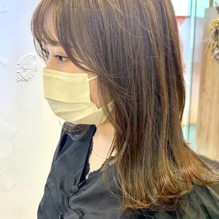 ミディアム カラー Sana / 韓国ヘア / カラーのヘアスタイル