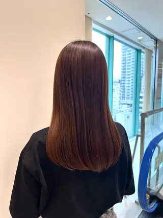 ロング カラー お悩み改善 黄金比みくのヘアスタイル