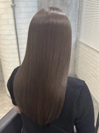 ロング カラー 縮毛矯正・髪質改善 人気No1🩶北島のヘアスタイル