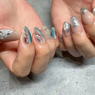 セミロング M.wish太田川店 💅🏼Arisaのネイルデザイン