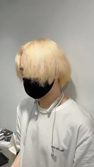 ミディアム カラー メンズ 飯塚 想のヘアスタイル