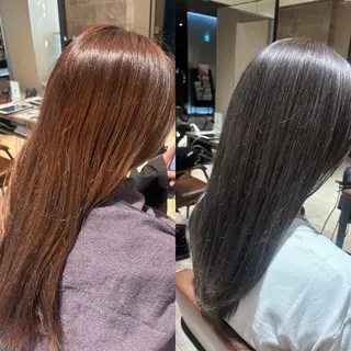 ロング カラー 三宅 志穏のヘアスタイル