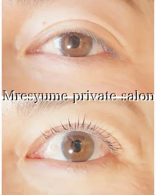 マツエク・マツパ Mresyume MAYUのマツエク・マツパデザイン