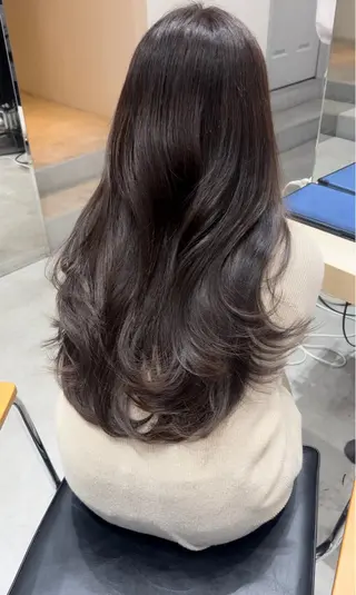 ロング カラー 松下 奈央のヘアスタイル
