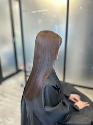 セミロング カラー ヘアアレンジ EMANON池袋3rd所属・ブリーチなしカラー｜ なおき｜池袋美容師のヘアスタイル