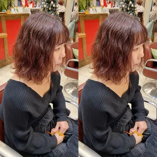 ミディアム パーマ acoron.武蔵小杉所属・🌴aoi. / 海外style🌴のヘアスタイル