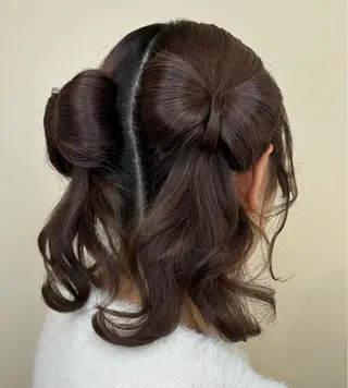 ロング ヘアアレンジ eclala所属・後藤 瑠菜のヘアスタイル