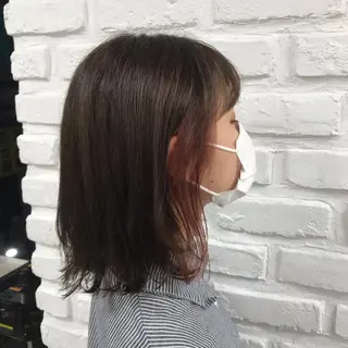 ミディアム カラー 【暖色カラー特化】 中山由梨のヘアスタイル