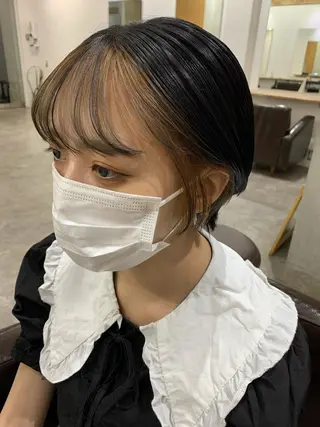 ショート 東のりか/ハイトーン ブリーチカラー/ボブのヘアスタイル