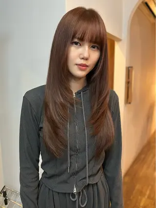 セミロング カラー ハイトーン/ボブ/ honoのヘアスタイル