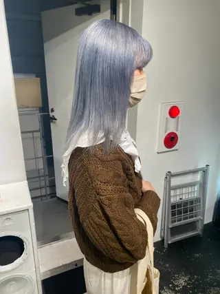 セミロング カラー パーマ ヘアアレンジ メンズ キッズ ネイル マツエク・マツパ アイブロウ nico TOKYO 渋谷所属・ブリーチ　ハイトーン 特化🌈フジタハルキのヘアスタイル