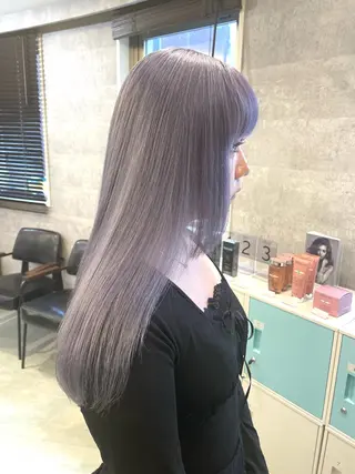 ロング ♡似合わせハイトーン ♡maiのヘアスタイル
