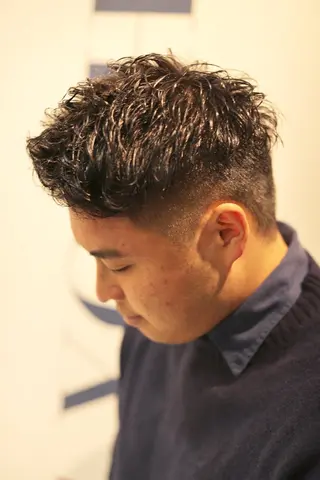 ショート パーマ メンズ 🎶メンズカット🧴 大森✂️⸒⸒のヘアスタイル