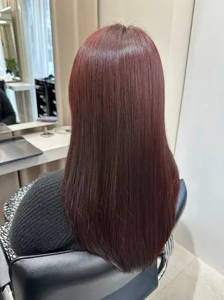 ロング カラー haru 髪質改善サロンのヘアスタイル