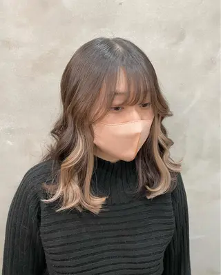 ミディアム ヘアアレンジ 【ピンク/韓国ヘア/ ヘアセット】亜海のヘアスタイル