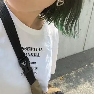 ショート カラー ケアブリーチ/ボブ/ honoのヘアスタイル