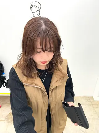 ミディアム カラー 1LDKhair所属・安達凜太郎 レイヤーカットのその他イメージ