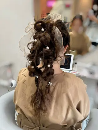 ロング カラー ヘアアレンジ なな💎韓国系/ 渋谷💎のヘアスタイル