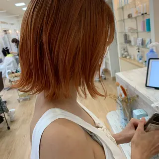 ミディアム くすみベージュカラー 🪻HARUKAのヘアスタイル