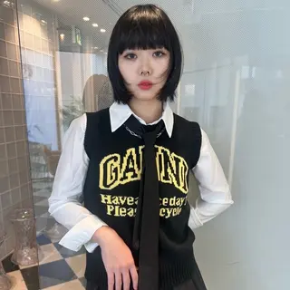 ミディアム カラー mi yuのヘアスタイル