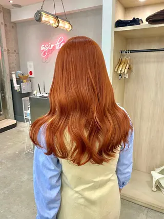 ロング カラー ヘアアレンジ 小顔カット/艶 カラー特化♡MIHOのヘアスタイル