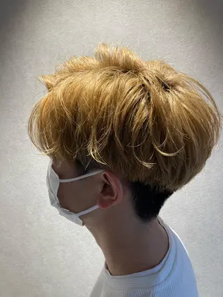 ショート カラー メンズ 宮下 弦也のヘアスタイル