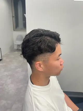 ショート パーマ メンズ 社会人向けパーマ 北千住No.1林和輝のヘアスタイル