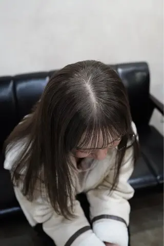 ロング カラー 切りっぱなし カット✂️/みらいのヘアスタイル