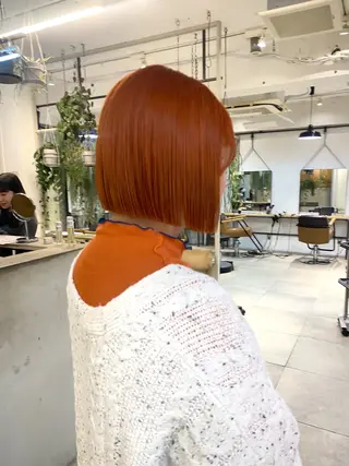 ショート カラー 艶カラー 🤍🫧/makoのヘアスタイル