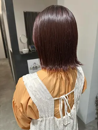 ミディアム カラー 塩澤 榛奈のヘアスタイル