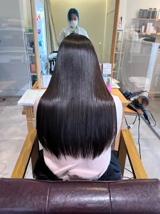 ロング カラー パーマ BLENDby happiness所属・KAORU/絹髪 /髪質改善/奈良のヘアスタイル