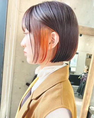 ショート カラー ショートボブ縮毛矯正 髪質改善のプロ山道潤のヘアスタイル