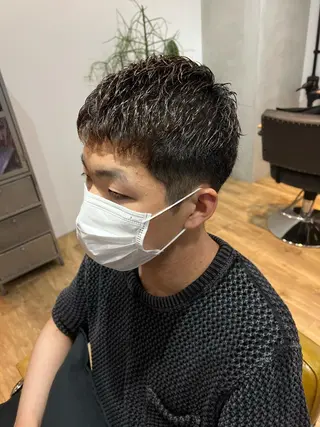 ショート メンズ センターパート ／植田のヘアスタイル