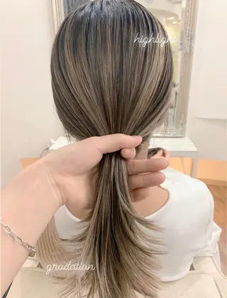 セミロング カラー 🌿nudeカラー/ レイヤー/藤原🌿のヘアスタイル