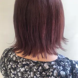 ミディアム カラー 齋藤 咲のヘアスタイル