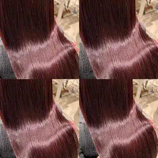 セミロング カラー 艶カラー🩵中久保 舞優🩵のヘアスタイル