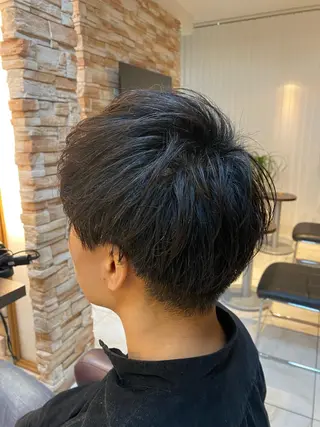 メンズ ⭐️透明感カラー/ パーマ⭐️宮野翔のヘアスタイル