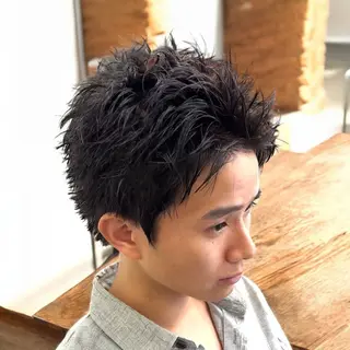 メンズ 縮毛矯正/メンズ パーマ/岩名新大のヘアスタイル