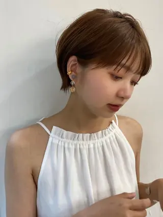 ショート カラー HONEY渋谷 髪質改善/レイヤーのヘアスタイル