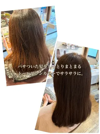 カラー 星良SERA/笹塚 ショートボブ/モデルのヘアスタイル