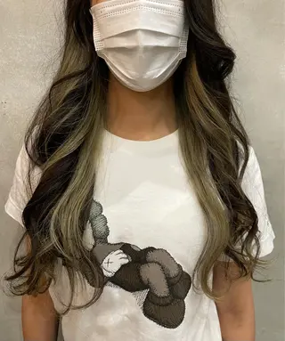 ロング カラー 【ピンク/韓国ヘア/ ヘアセット】亜海のヘアスタイル