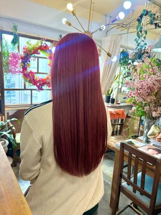 ロング JuJu (orange)のマツエク・マツパデザイン