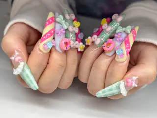 ネイル ximina ネイルサロン北堀江のネイルデザイン