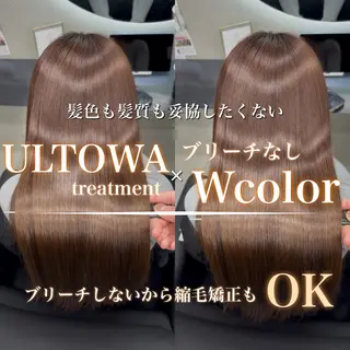 セミロング カラー 髪質改善/美髪矯正 艶髪/Takutoのヘアスタイル